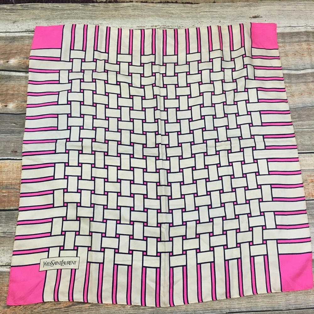 Yves Saint Laurent | Silk Woven Print Scarf - Picture 5 of 8